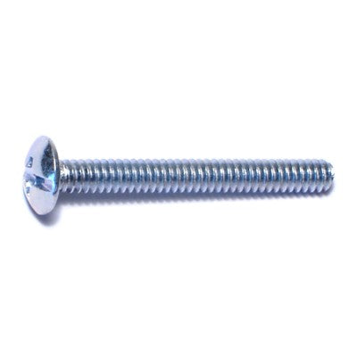 #6-32 x 1-1/4" Zinc Plated Steel Coarse Thread Combo Truss Head Machine Screws