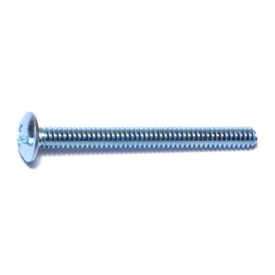 #6-32 x 1-1/2" Zinc Plated Steel Coarse Thread Combo Truss Head Machine Screws