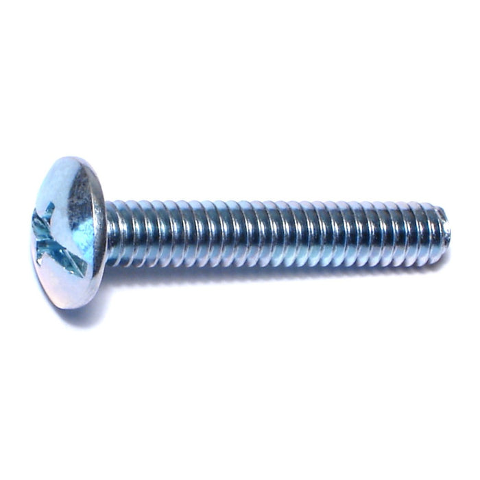 1/4"-20 x 1-1/2" Zinc Plated Steel Coarse Thread Combo Truss Head Machine Screws