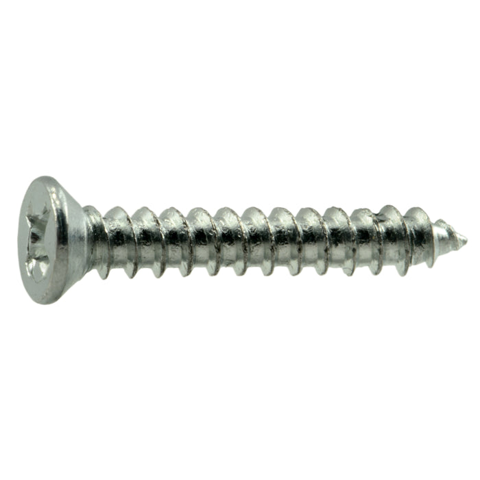 #4 x 3/4" Zinc Plated Steel Phillips Flat Head Wood Screws