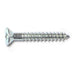 #6 x 1" Zinc Plated Steel Phillips Flat Head Wood Screws