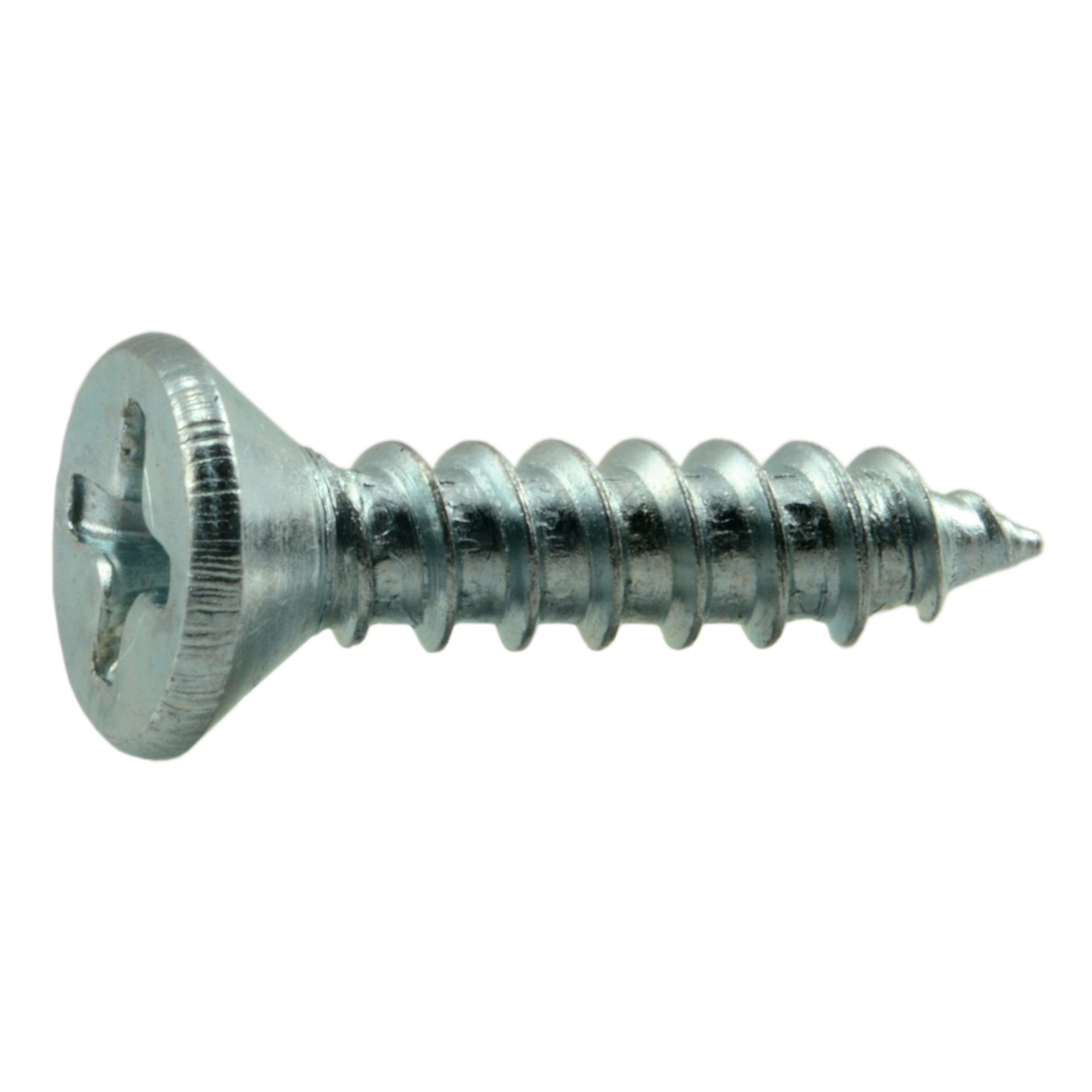 #9 x 3/4" Zinc Plated Steel Phillips Flat Head Wood Screws