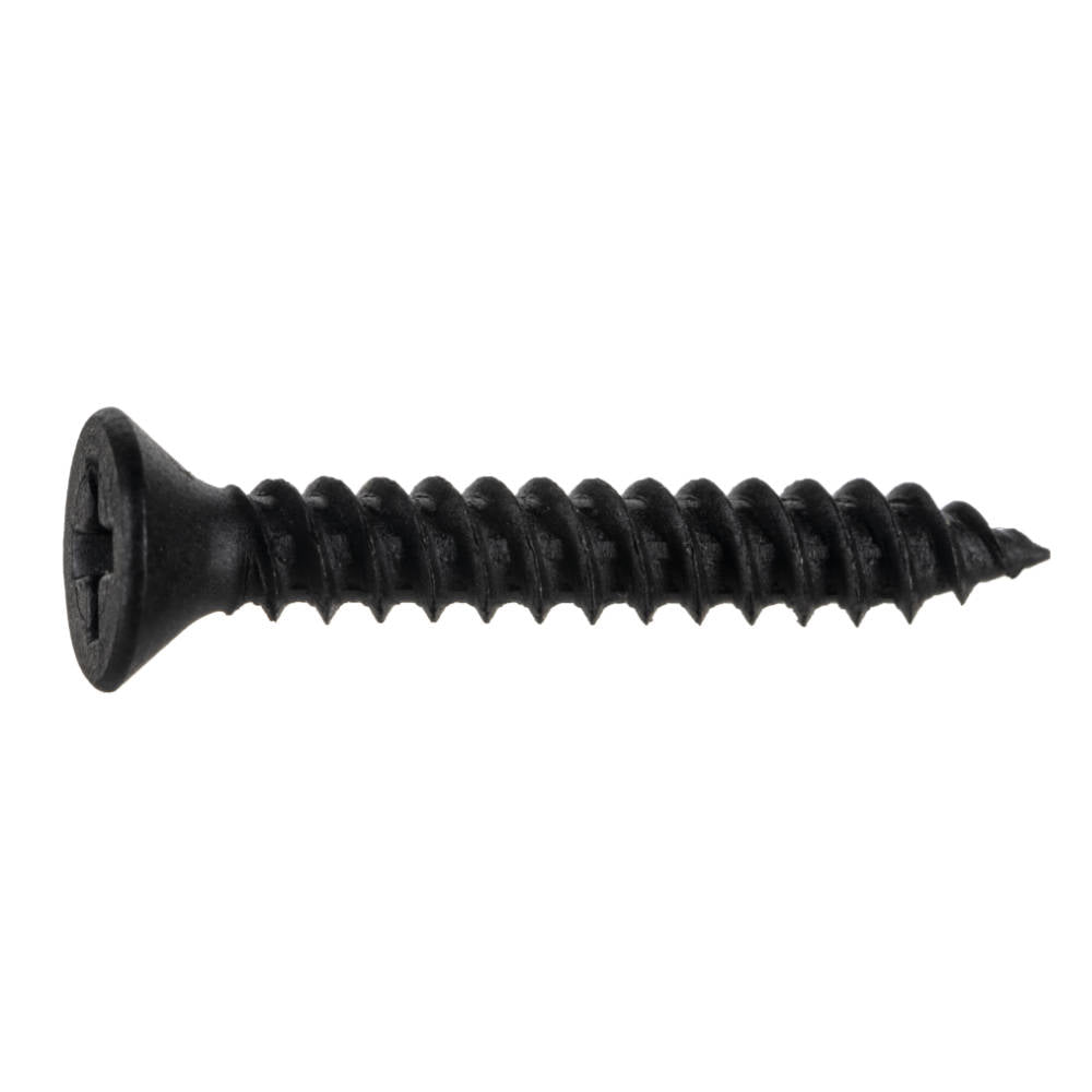 TwinFast Black Phosphate Steel Phillips Flat Head Wood Screws - 100 pcs.