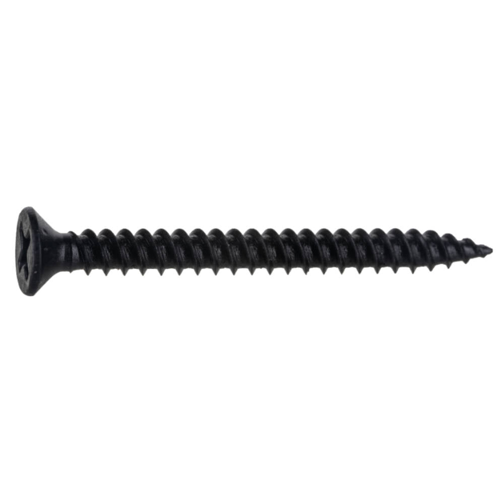 TwinFast Black Phosphate Steel Phillips Flat Head Wood Screws - 100 pcs.