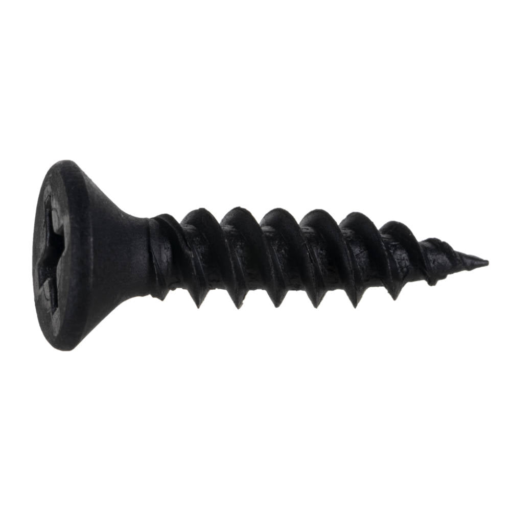 TwinFast Black Phosphate Steel Phillips Flat Head Wood Screws - 100 pcs.