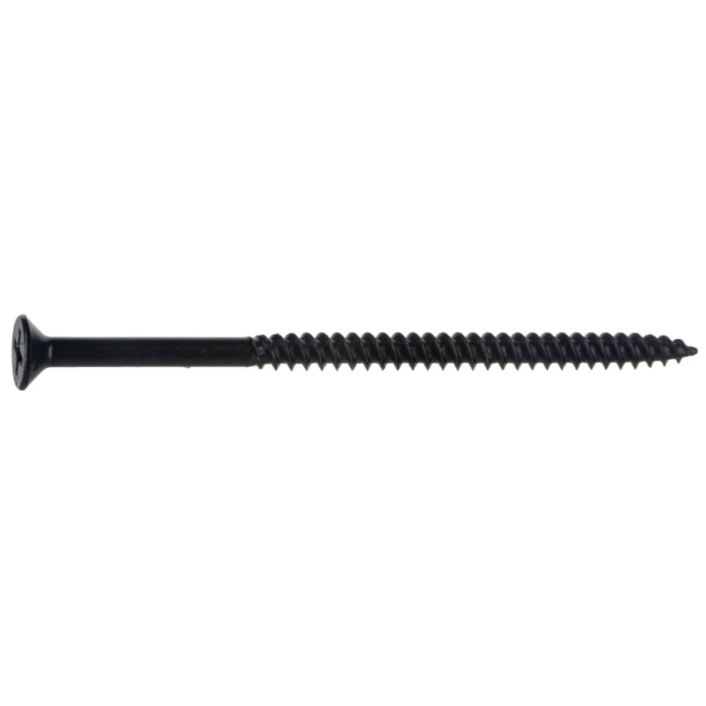 TwinFast Black Phosphate Steel Phillips Flat Head Wood Screws - 100 pcs.