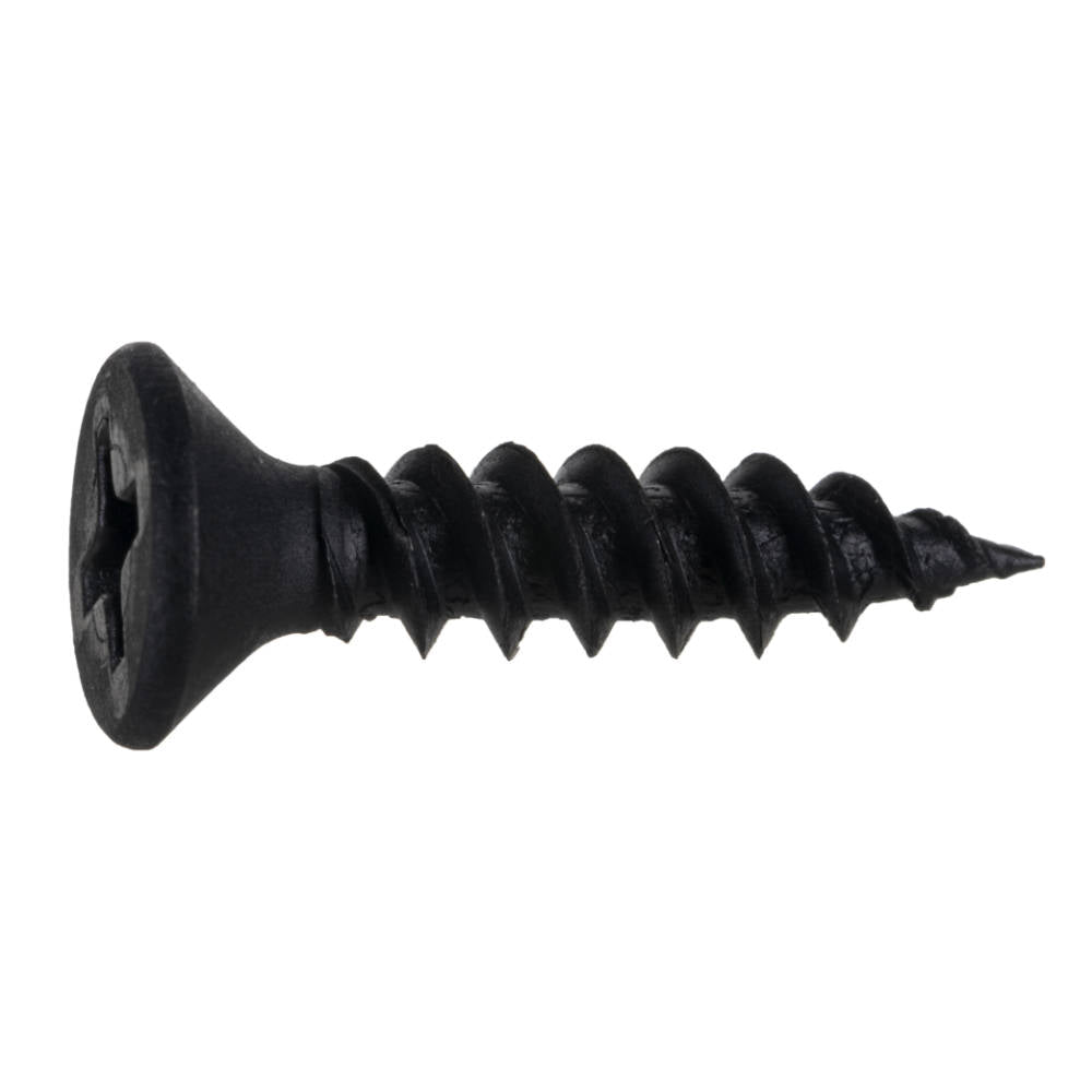 TwinFast Black Phosphate Steel Phillips Flat Head Wood Screws - 100 pcs.
