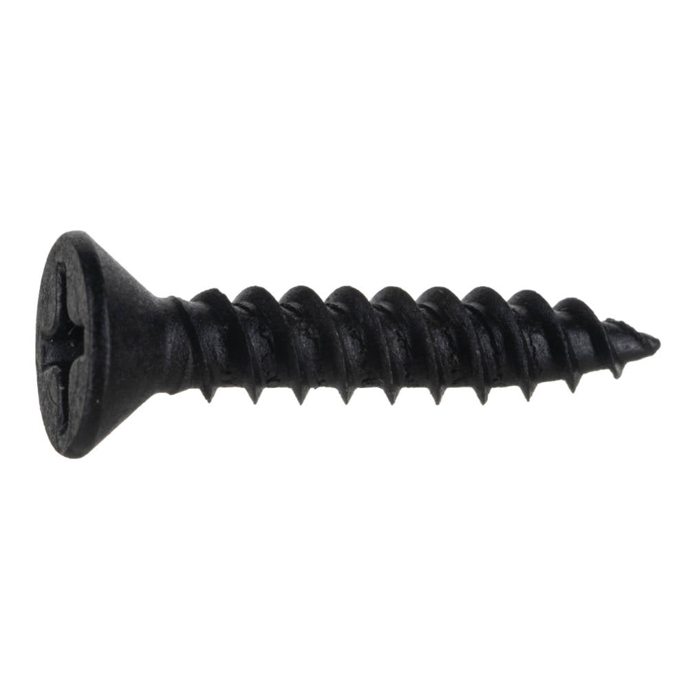 TwinFast Black Phosphate Steel Phillips Flat Head Wood Screws - 100 pcs.