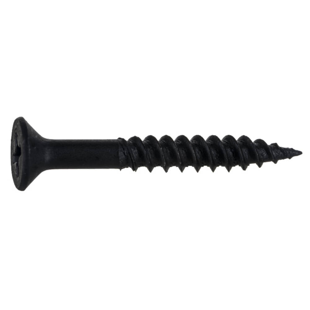 TwinFast Black Phosphate Steel Phillips Flat Head Wood Screws - 100 pcs.