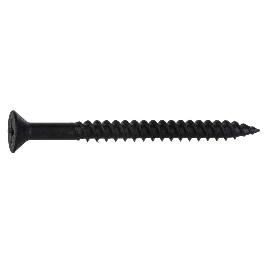 TwinFast Black Phosphate Steel Phillips Flat Head Wood Screws - 100 pcs.