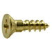 #8 x 5/8" Brass Phillips Flat Head Wood Screws