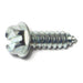 #12 x 3/4" Zinc Plated Steel Slotted Hex Washer Head Sheet Metal Screws