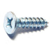 #14 x 1" Zinc Plated Steel Phillips Flat Head Sheet Metal Screws