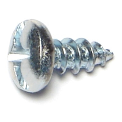 #12 x 1/2" Zinc Plated Steel Combo Pan Head Sheet Metal Screws