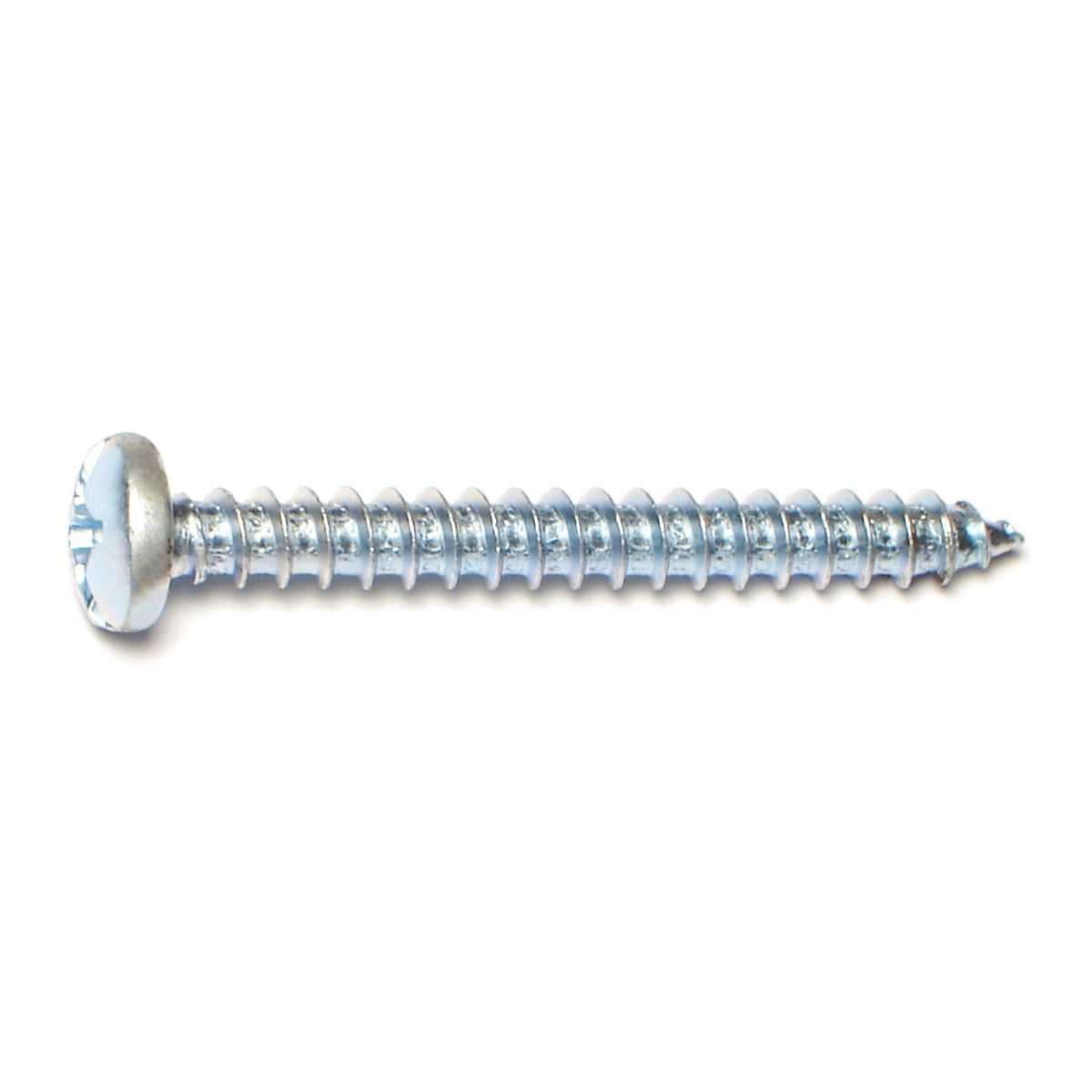 #12 x 2" Zinc Plated Steel Combo Pan Head Sheet Metal Screws