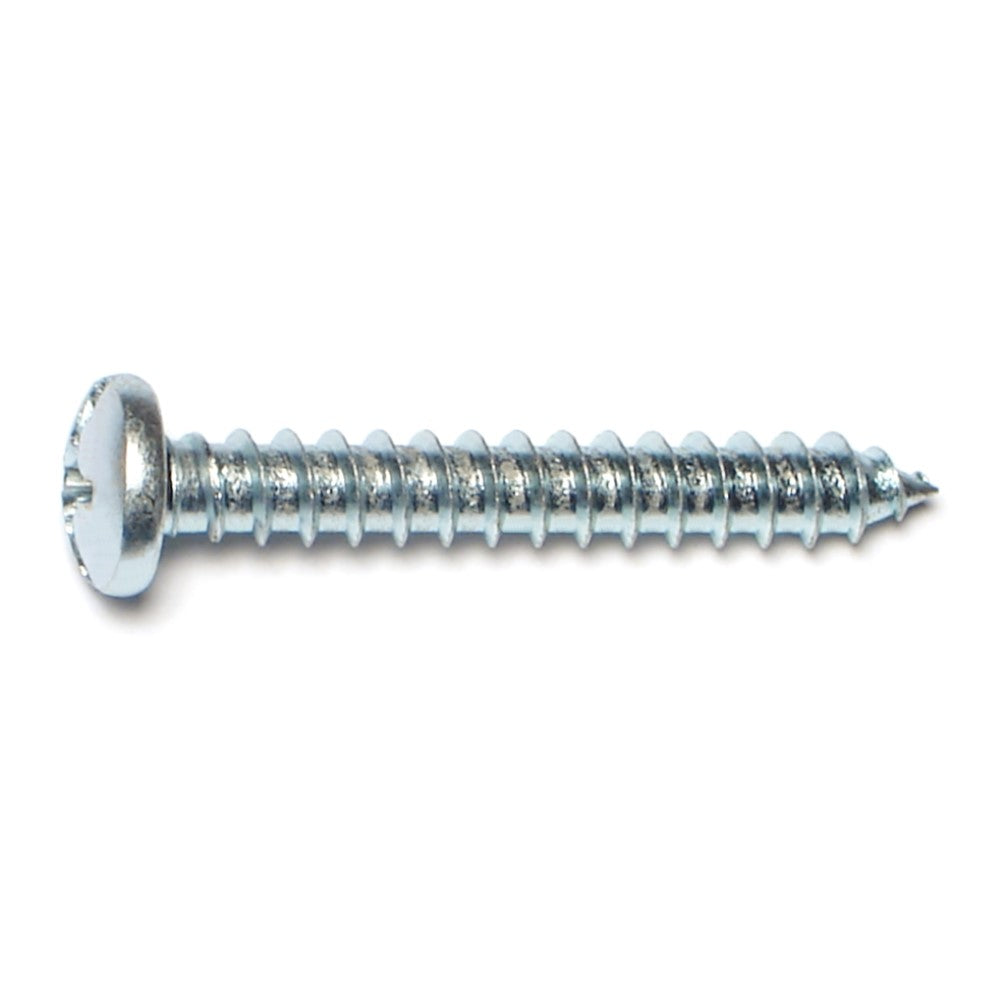#14 x 1-3/4" Zinc Plated Steel Combo Pan Head Sheet Metal Screws