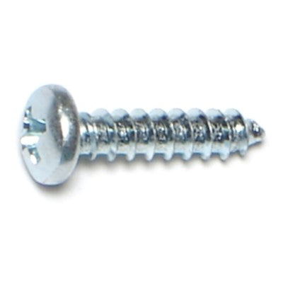 #6 x 5/8" Zinc Plated Steel Phillips Pan Head Sheet Metal Screws