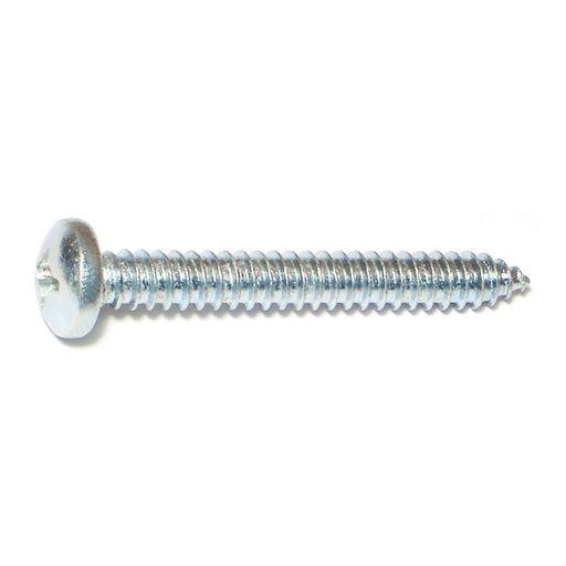 #14 x 2" Zinc Plated Steel Phillips Pan Head Sheet Metal Screws