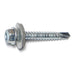 #12-14 x 1-1/2" Zinc Plated Steel Hex Bonded Washer Head Self-Drilling Screws