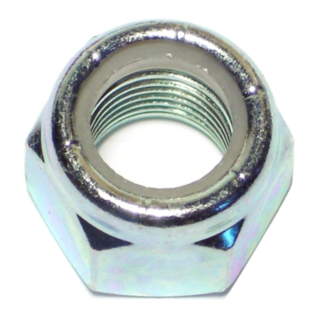 1/2"-20 Zinc Plated Grade 2 Steel Fine Thread Nylon Insert Lock Nuts
