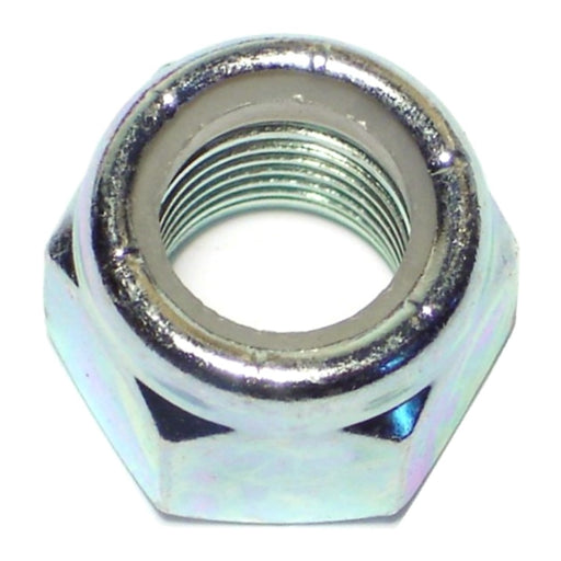 1/2"-20 Zinc Plated Grade 2 Steel Fine Thread Nylon Insert Lock Nuts