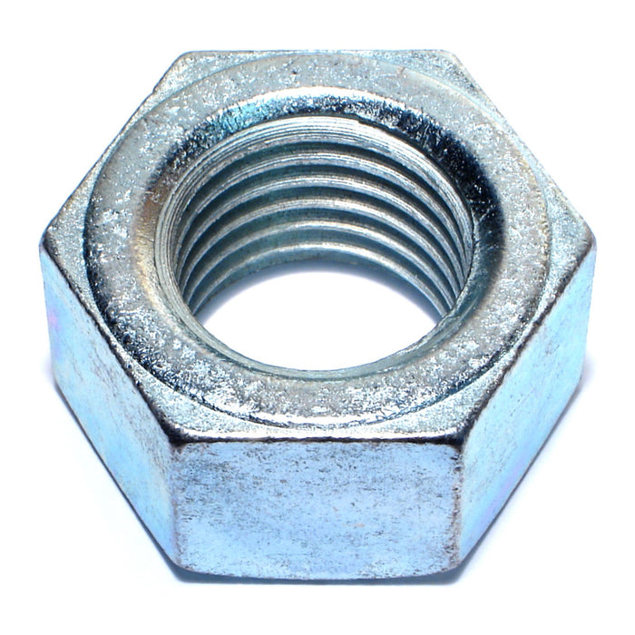 1-1/4"-7 Zinc Plated Grade 2 Steel Coarse Thread Finished Hex Nuts