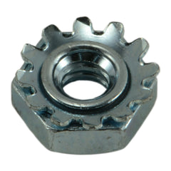 #6-32 Zinc Plated Grade 2 Steel Coarse Thread Kep Lock Nuts