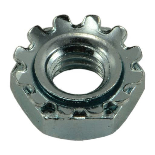#10-32 Zinc Plated Grade 2 Steel Fine Thread Kep Lock Nuts