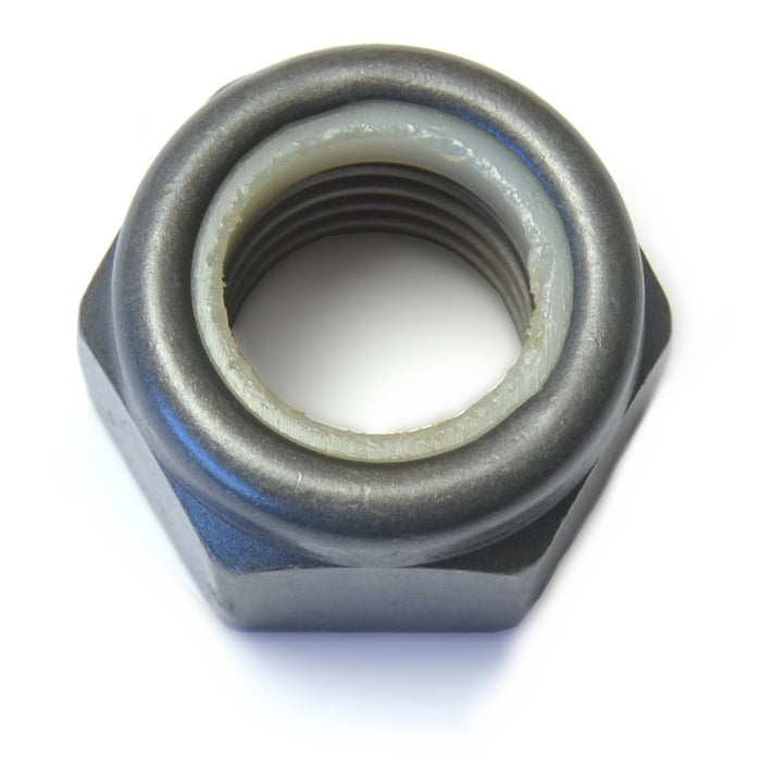 20mm-2.5 Black Phosphate Class 8 Steel Coarse Thread Nylon Insert Lock Nuts
