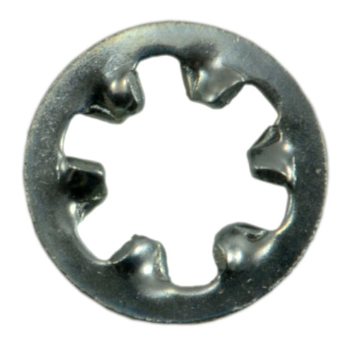 #4 x 7/64" x 9/32" Zinc Plated Grade 2 Steel Internal Tooth Lock Washers