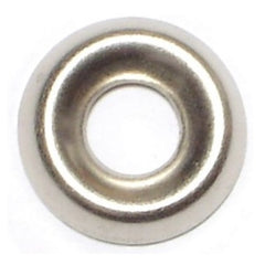 #8 x 13/64" x 17/32" Nickel Plated Steel Finishing Washers