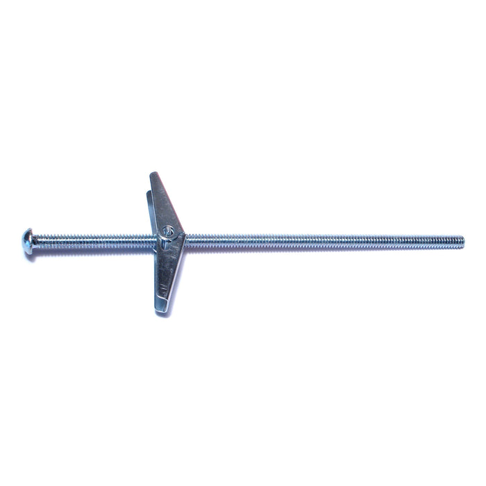 3/16" x 6" Zinc Plated Steel Slotted Round Head Toggle Bolts