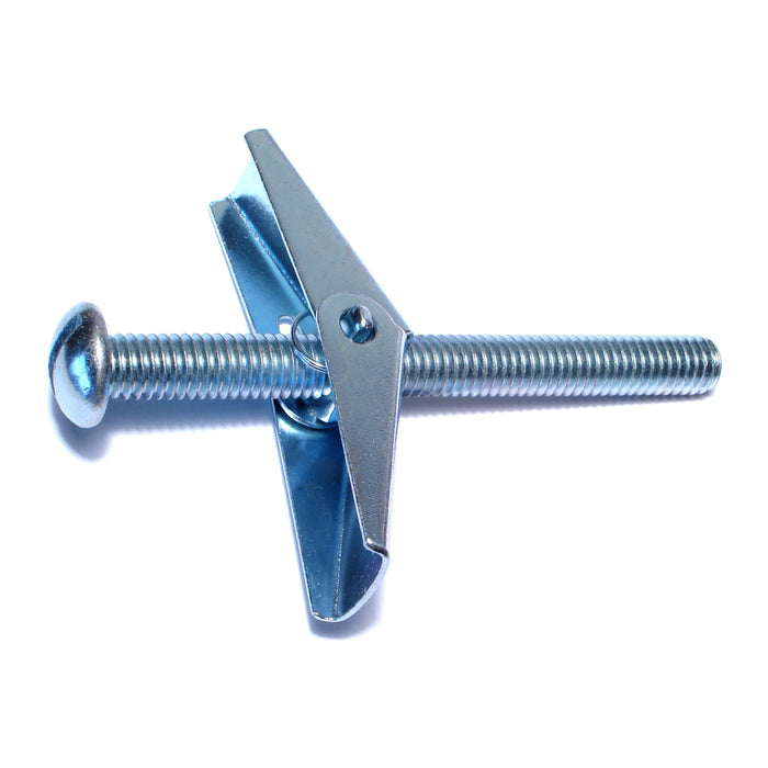 3/8"-16 x 4" Zinc Plated Steel Round Head Toggle Bolts