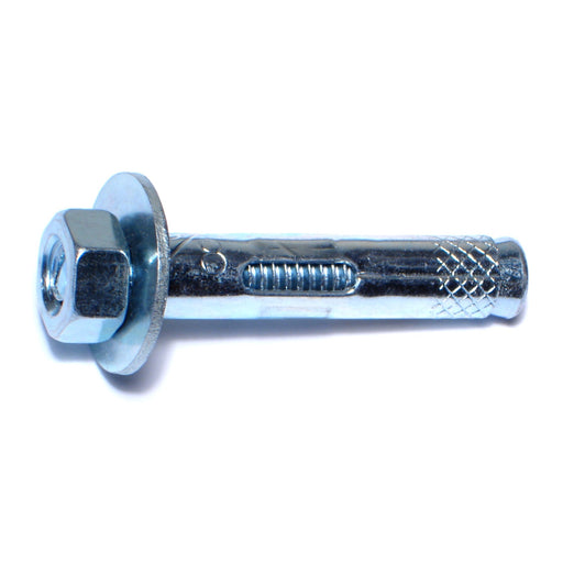 3/8" x 1-7/8" Zinc Plated Steel Hex Nut Sleeve Anchors