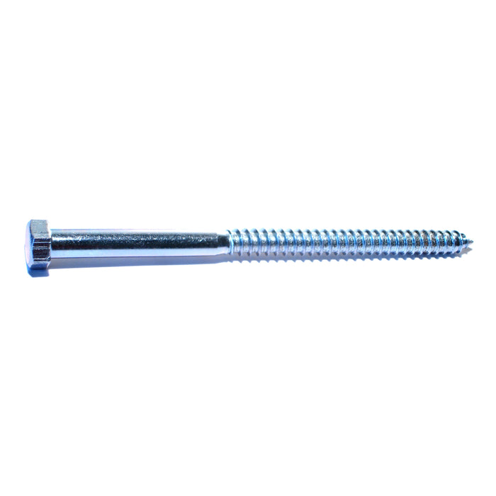 1/2" x 8" Zinc Plated Grade 2 / A307 Steel Hex Head Lag Screws