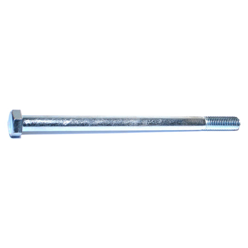 5/8"-11 x 10" Zinc Plated Grade 2 / A307 Steel Coarse Thread Hex Bolts