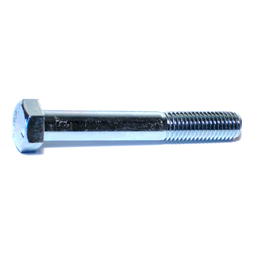 5/8"-11 x 4-1/2" Zinc Plated Grade 5 Steel Coarse Thread Hex Cap Screws