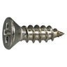 #4 x 3/8" 18-8 Stainless Steel Phillips Flat Head Sheet Metal Screws