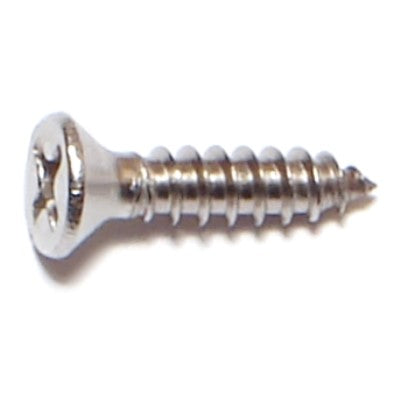 #6 x 5/8" 18-8 Stainless Steel Phillips Flat Head Sheet Metal Screws