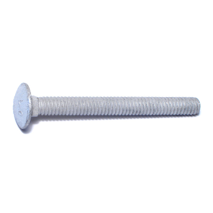 1/4"-20 x 2-1/2" Hot Dip Galvanized Grade 2 / A307 Steel Coarse Thread Carriage Bolts