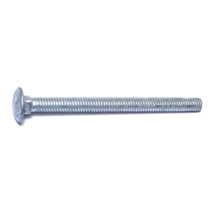 5/16"-18 x 4" Hot Dip Galvanized Grade 2 / A307 Steel Coarse Thread Carriage Bolts