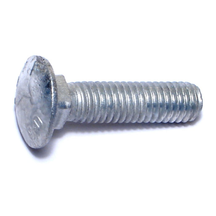 3/8"-16 x 1-1/2" Hot Dip Galvanized Grade 2 / A307 Steel Coarse Thread Carriage Bolts