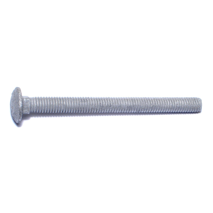 3/8"-16 x 4-1/2" Hot Dip Galvanized Grade 2 / A307 Steel Coarse Thread Carriage Bolts