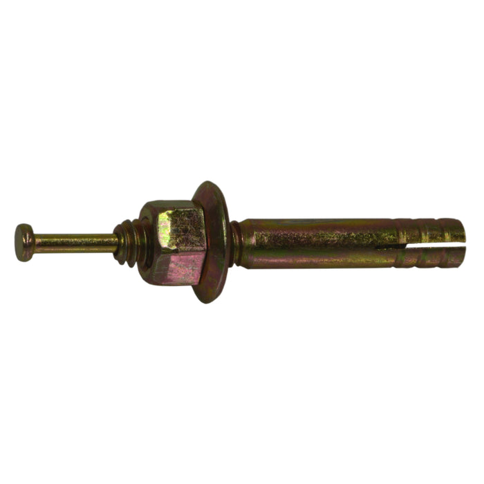 1/4" x 1-3/4" Zinc Plated Steel Hammer Drive Anchors