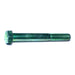 1/2"-13 x 4" Green Rinsed Zinc Plated Grade 5 Steel Coarse Thread Hex Cap Screws