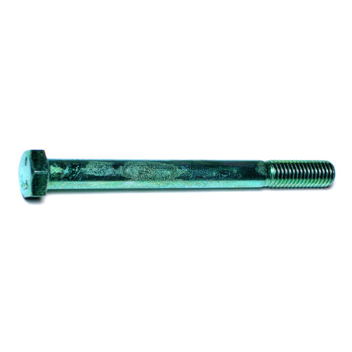 1/2"-13 x 5-1/2" Green Rinsed Zinc Plated Grade 5 Steel Coarse Thread Hex Cap Screws