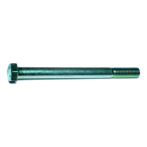 1/2"-13 x 6" Green Rinsed Zinc Plated Grade 5 Steel Coarse Thread Hex Cap Screws