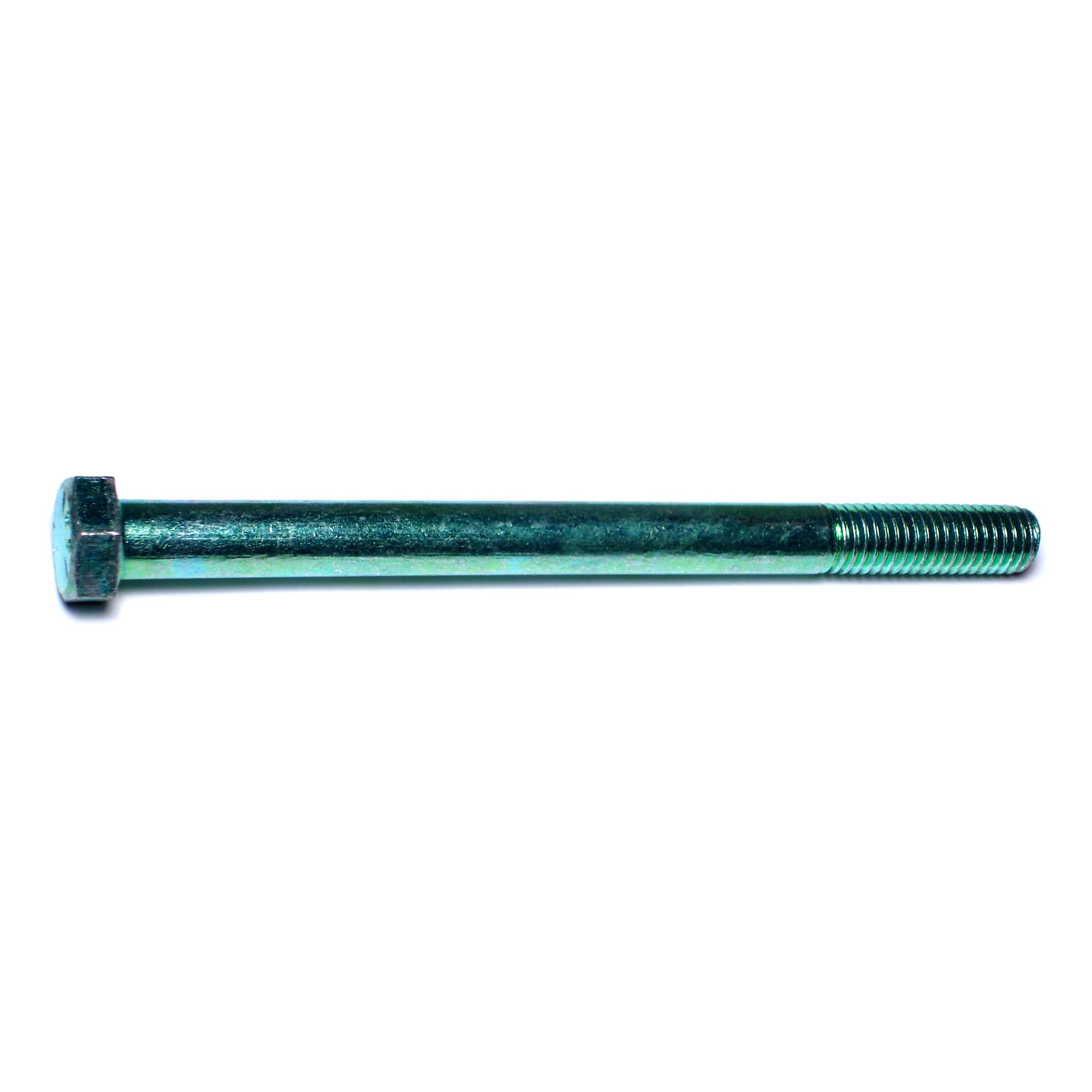 1/2"-13 x 6-1/2" Green Rinsed Zinc Plated Grade 5 Steel Coarse Thread Hex Cap Screws