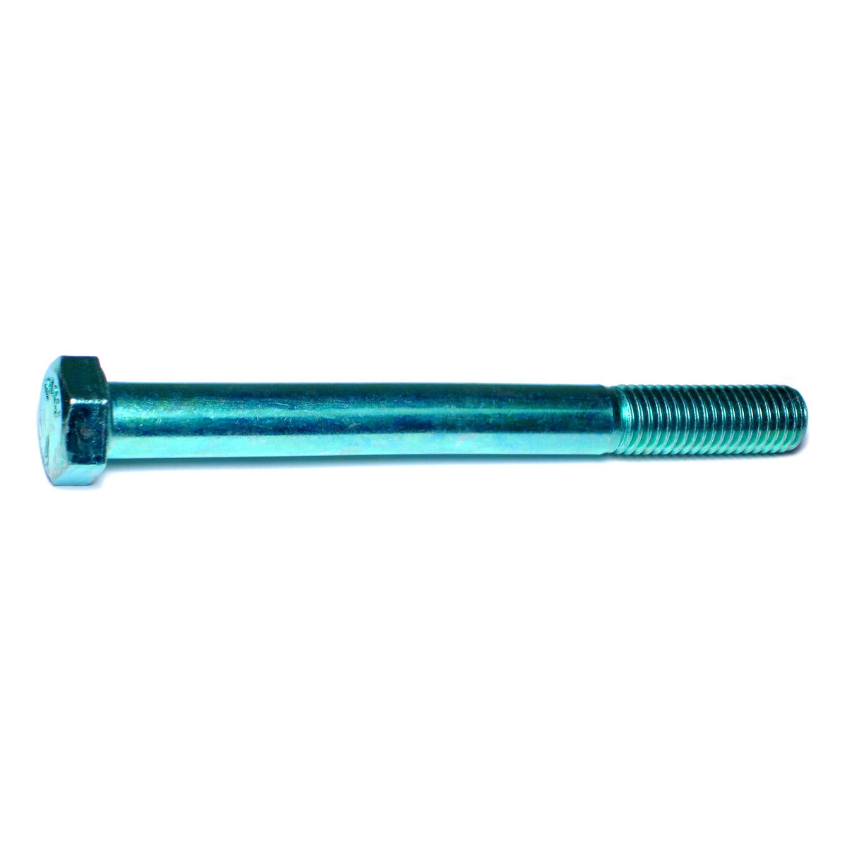 5/8"-11 x 6-1/2" Green Rinsed Zinc Plated Grade 5 Steel Coarse Thread Hex Cap Screws