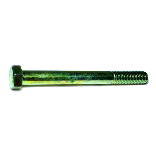 3/4"-10 x 7-1/2" Green Rinsed Zinc Plated Grade 5 Steel Coarse Thread Hex Cap Screws